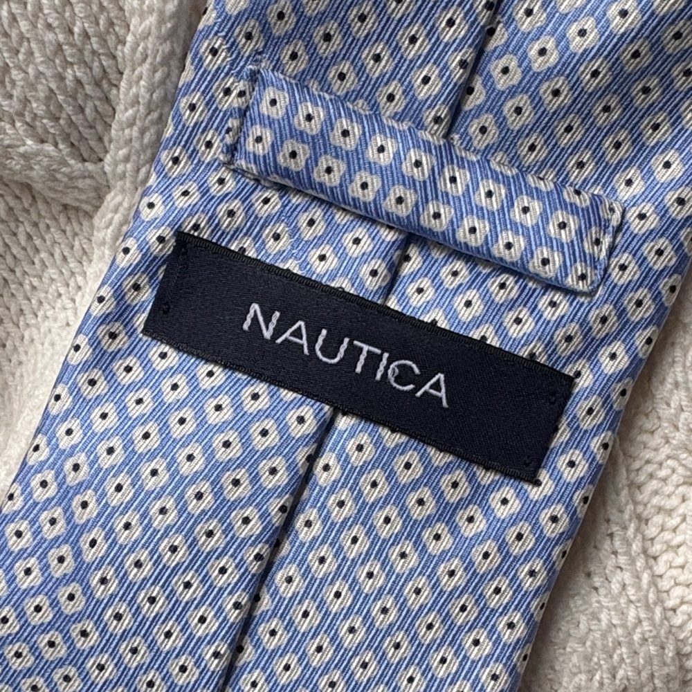 Nautica Light Blue Geometric Men's Tie